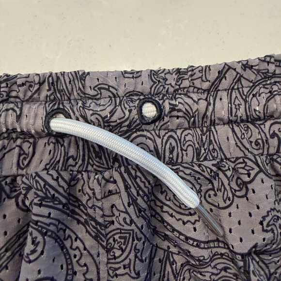 TLF Men's Paisley Athletic Shorts - Black - Picture 3 of 4